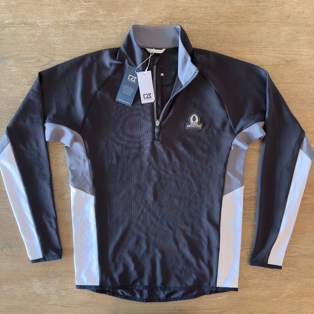NEW Cutter & Buck Men's Long-Sleeve Quarter-Zip Pullover Golf Shirt-Pro Bowl-SML